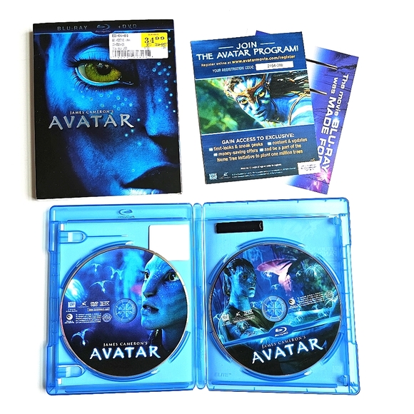 AVATAR BLU-RAY + DVD Movie Epic SCI-FI 2009 James Cameron 2 Disc Set - Picture 3 of 11
